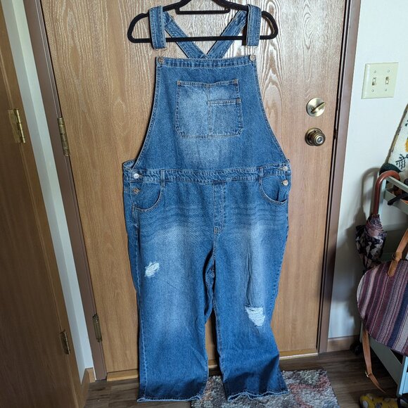 Wallflower Denim Overalls Plus size, 3X - Picture 1 of 5